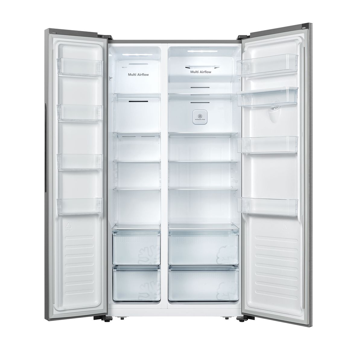 Voir la diapositive 4 : HISENSE Réfrigérateur américain RS677N4WIF, 519 L, Froid ventilé No frost