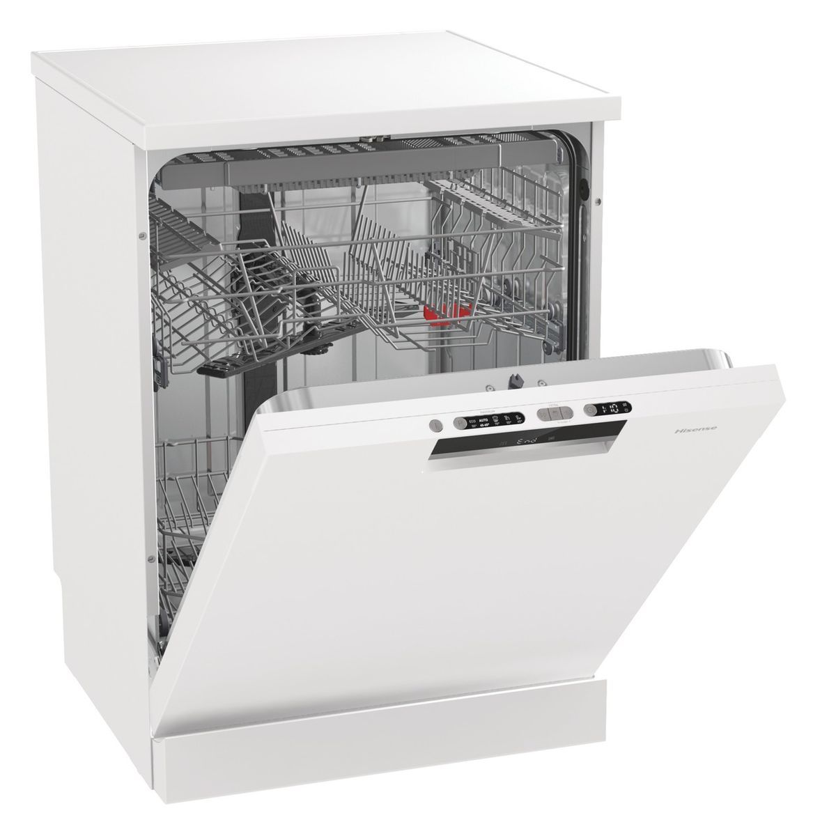 HISENSE Lave vaisselle pose libre HS661C60W/X, 16 couverts, 60 cm, 44 dB, 5 programmes