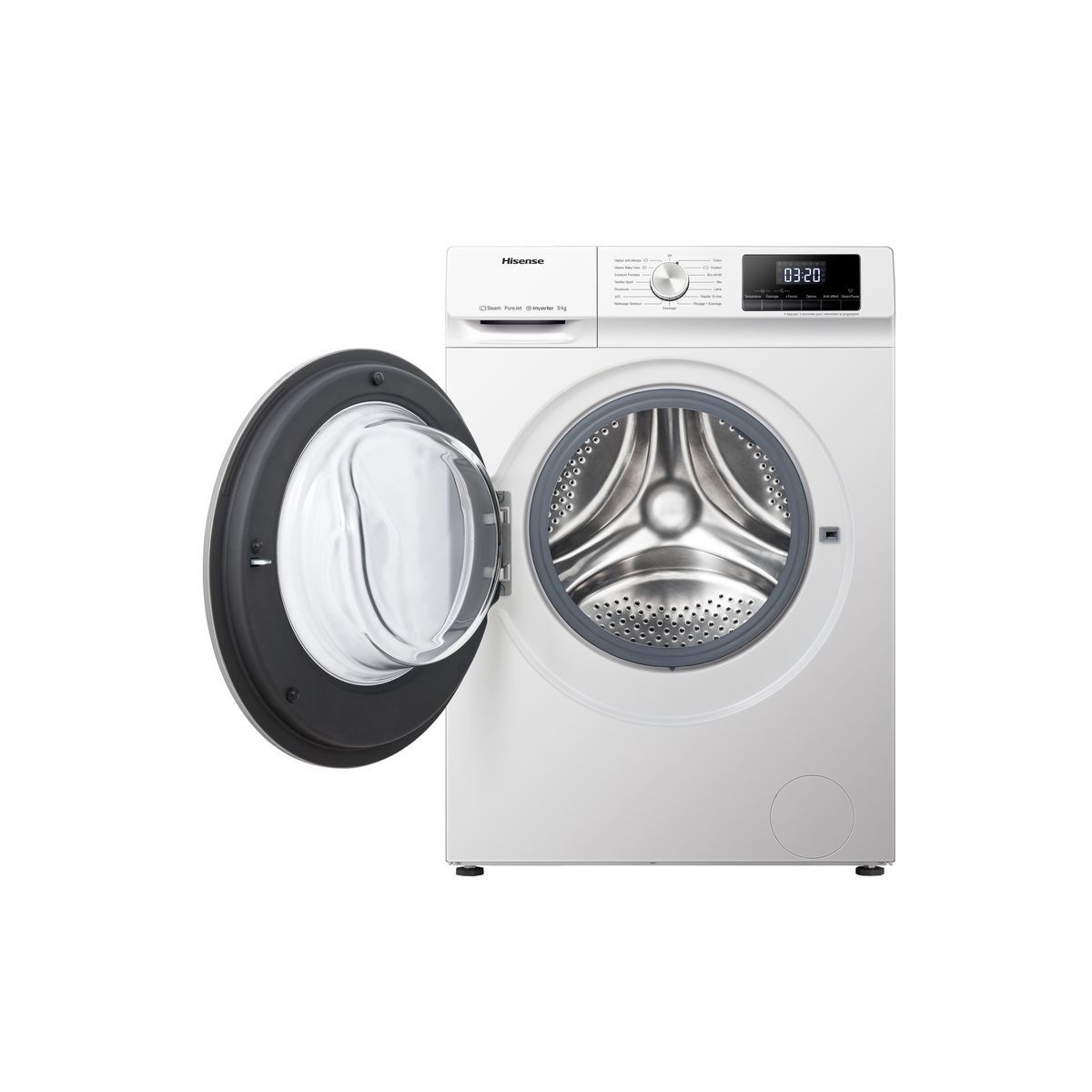 HISENSE Lave linge hublot WFQY9014EVJM, 9 kg, 1400 T/min
