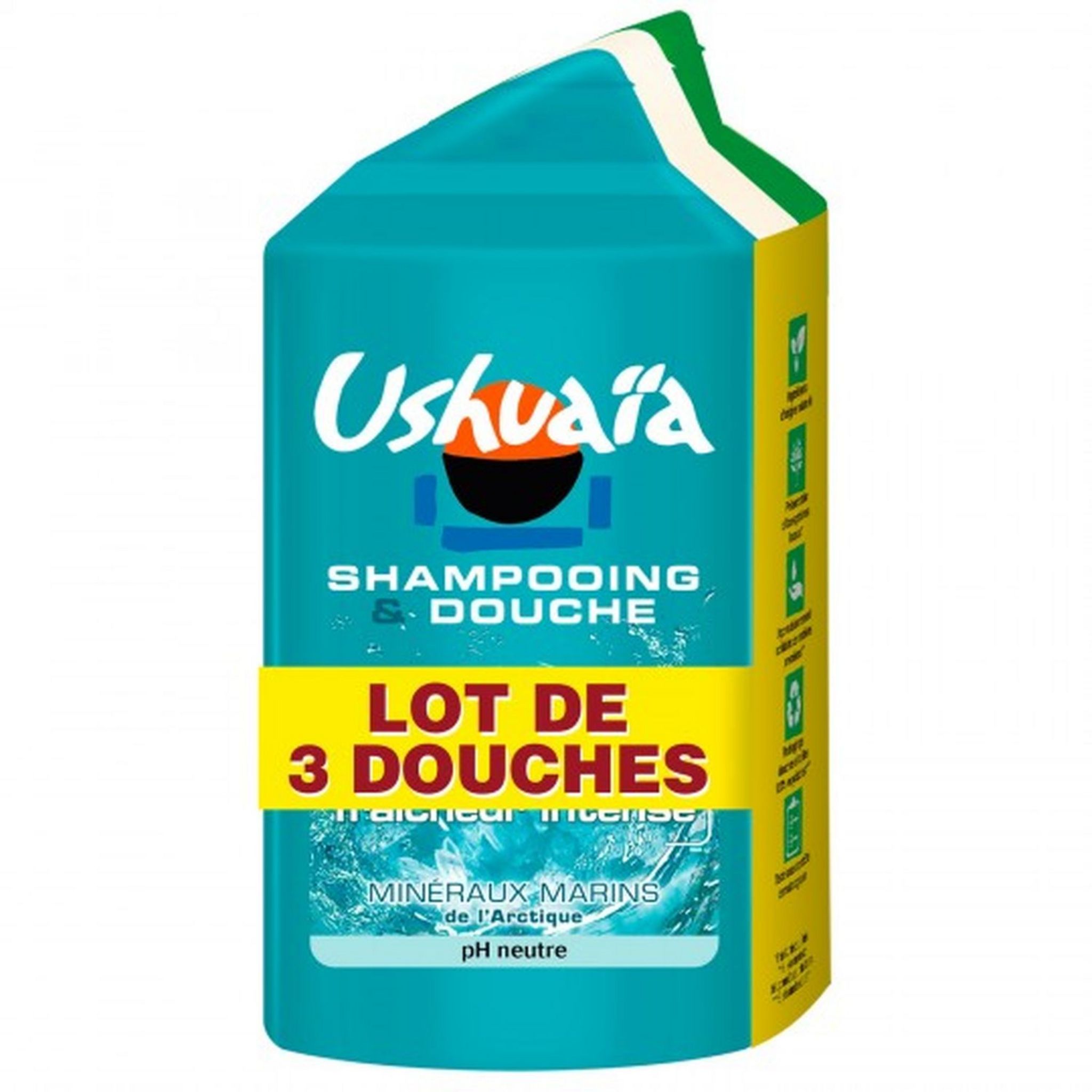 USHUAIA Gel douche 3 parfums 3x250g