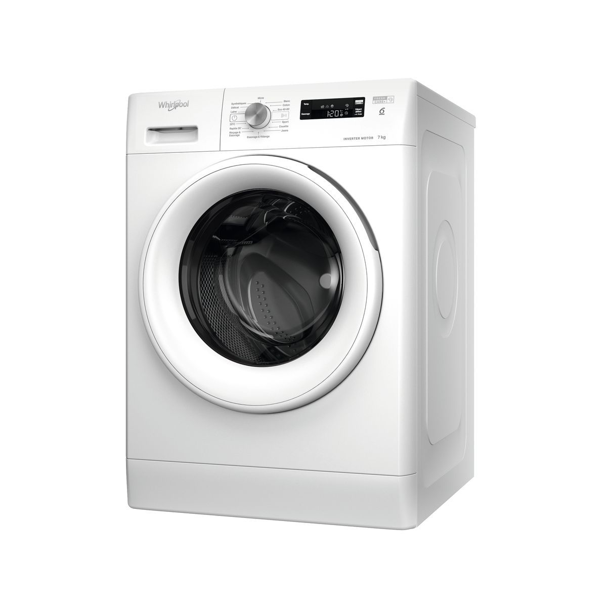 WHIRLPOOL Lave linge hublot FFS7438WFR, 7 kg, 1400 t/min