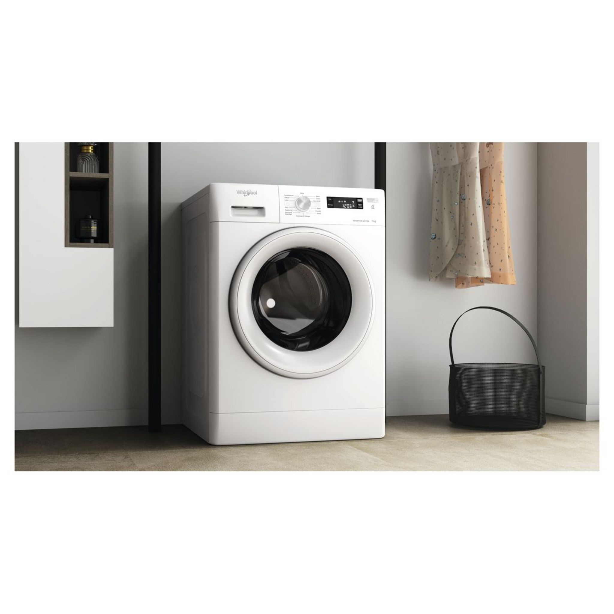 Voir la diapositive 3 : WHIRLPOOL Lave linge hublot FFS7438WFR, 7 kg, 1400 t/min