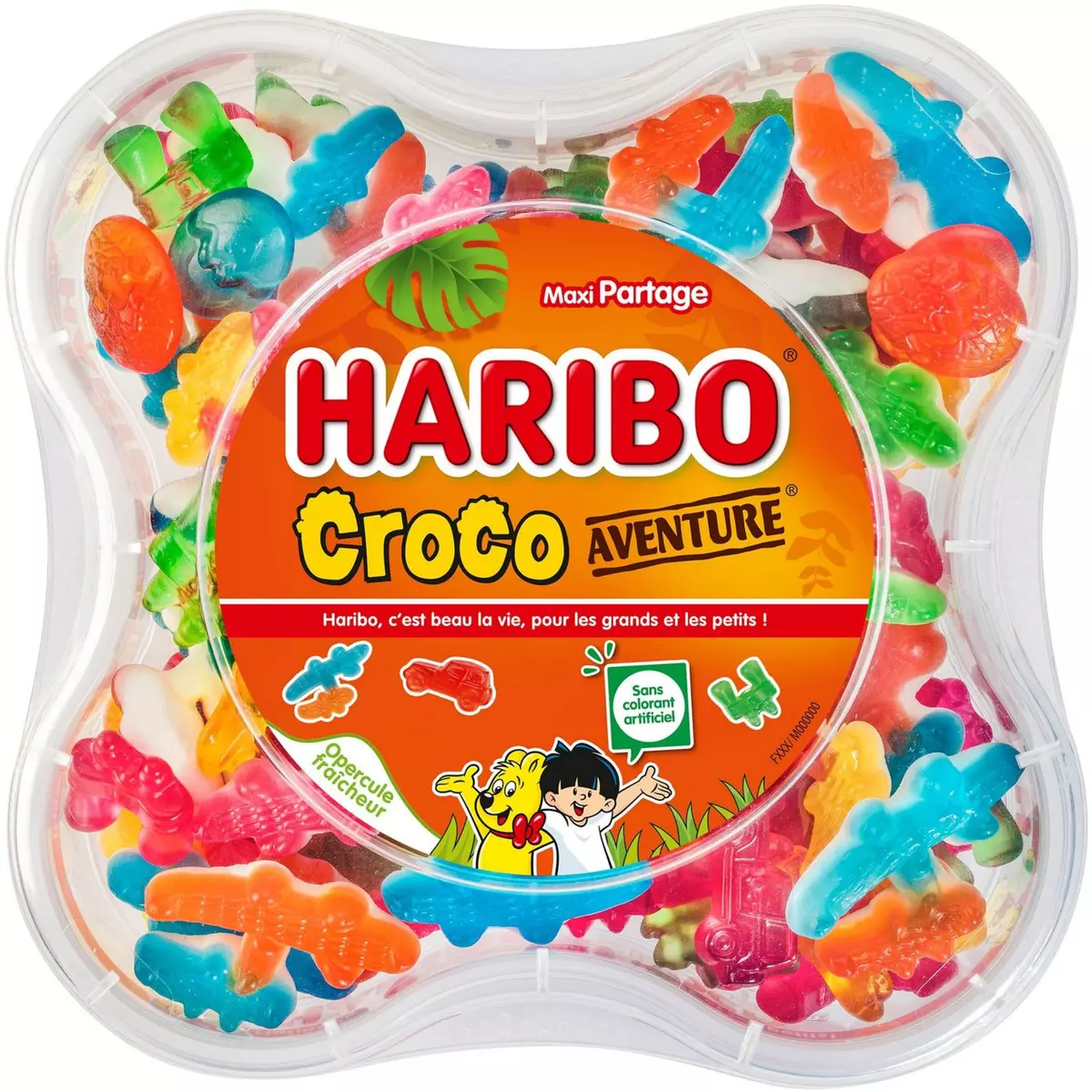 HARIBO Croco aventure assortiment de bonbons gélifiés 570g
