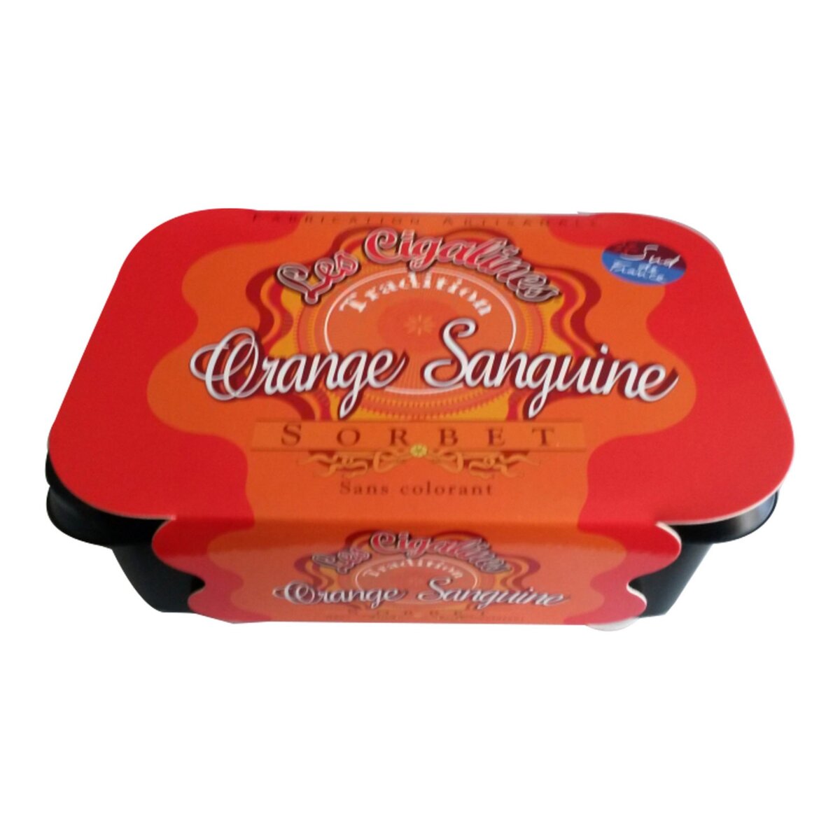 LES CIGALINES Sorbet orange sanguine 580g