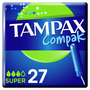 TAMPAX Compak Tampons avec applicateur super Lot de 2 2 x 27 tampons