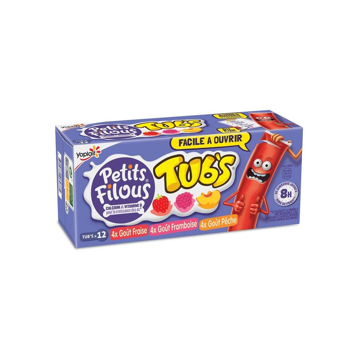 YOPLAIT Yaourt à boire aux fruits 12x40g
