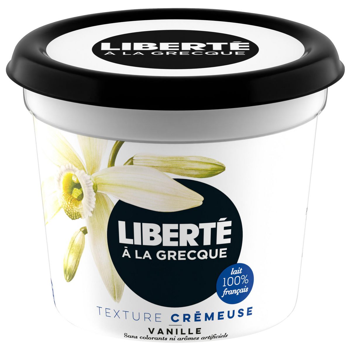 LIBERTE Yaourt à la grecque texture crémeuse à la vanille 450g