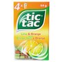 TIC TAC Pastilles goût citron vert et orange 4 boîtes 64g
