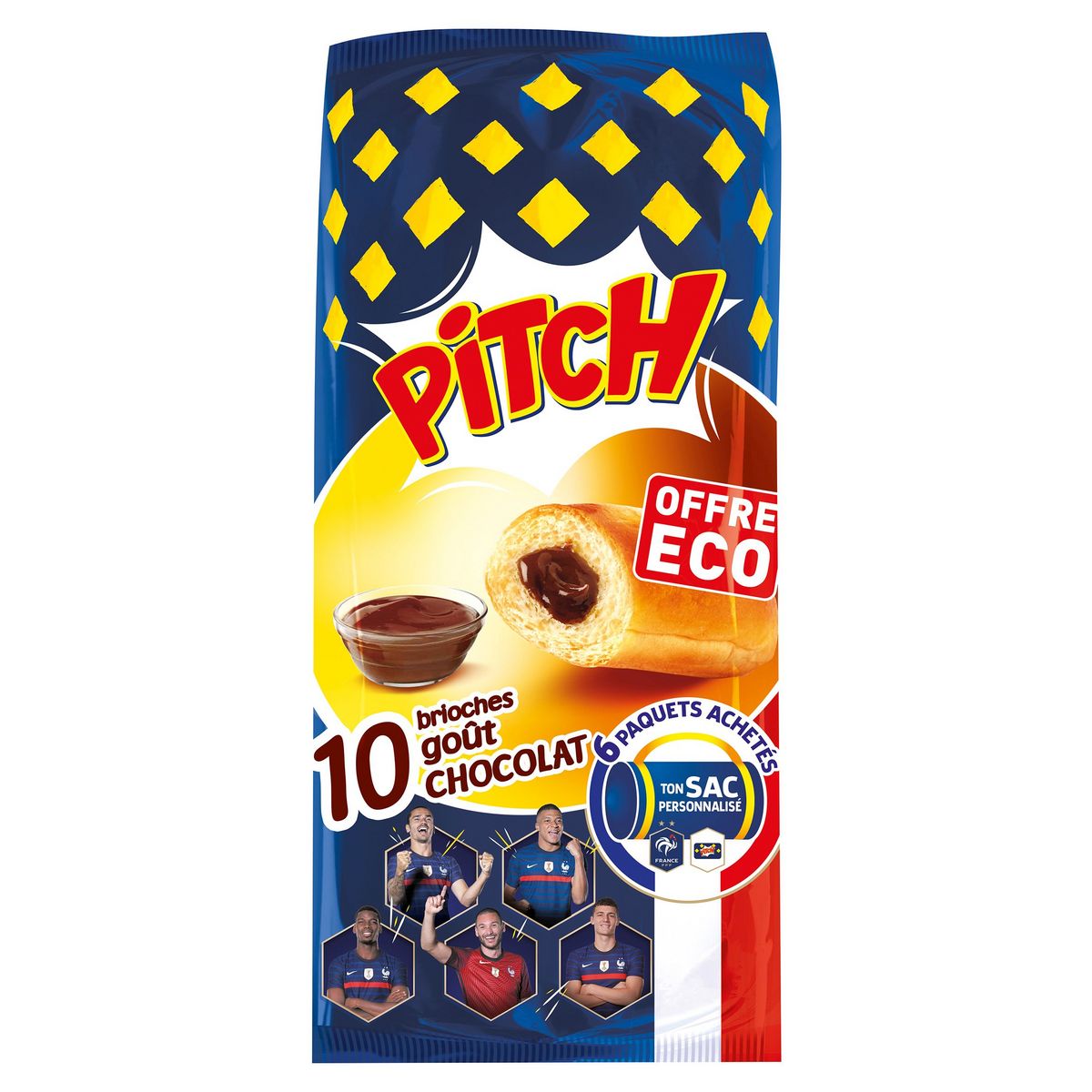 PASQUIER Pitch Brioche chocolat x10 385g