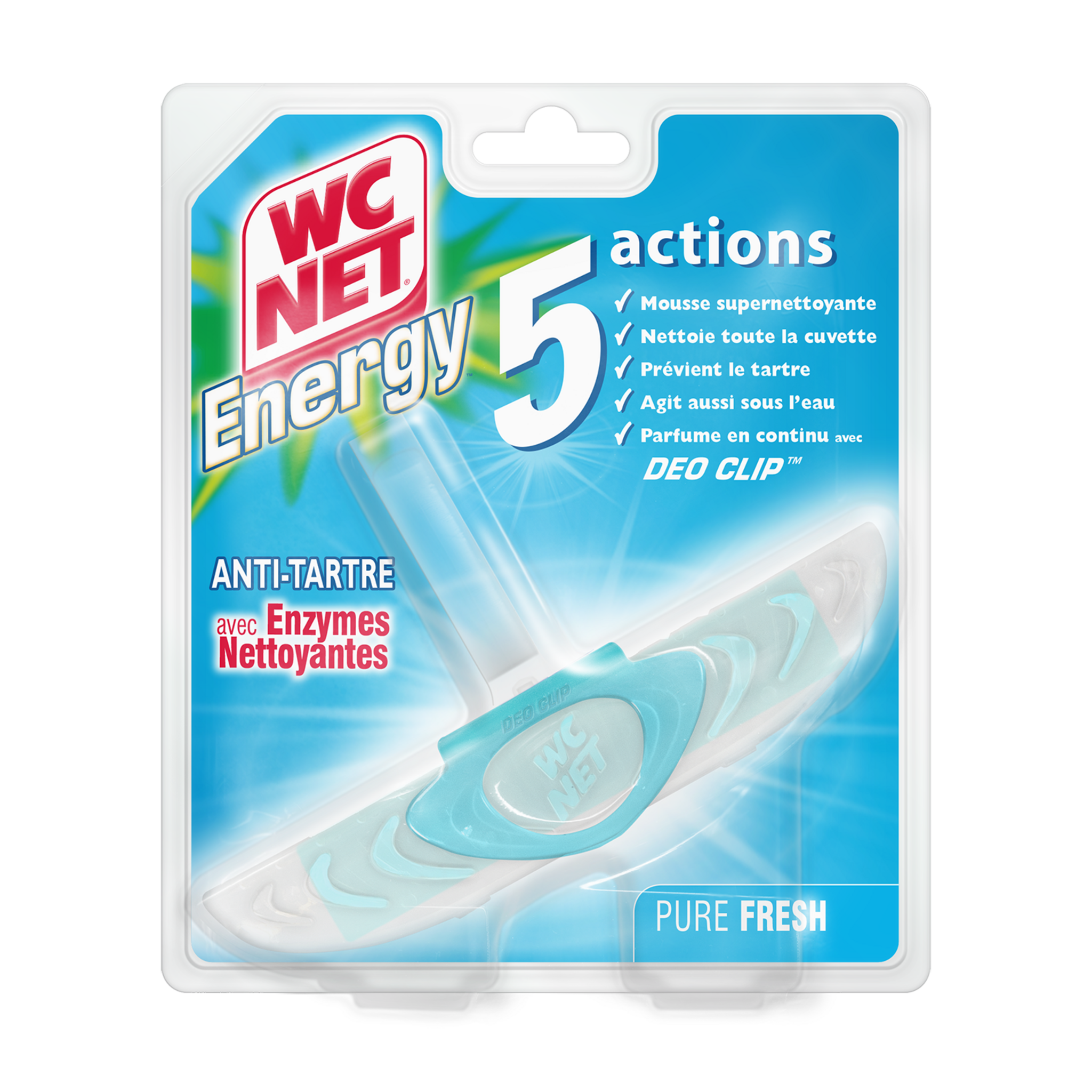 WC NET Energy bloc wc pure fresh 5 actions 1 bloc pas cher - Auchan.fr