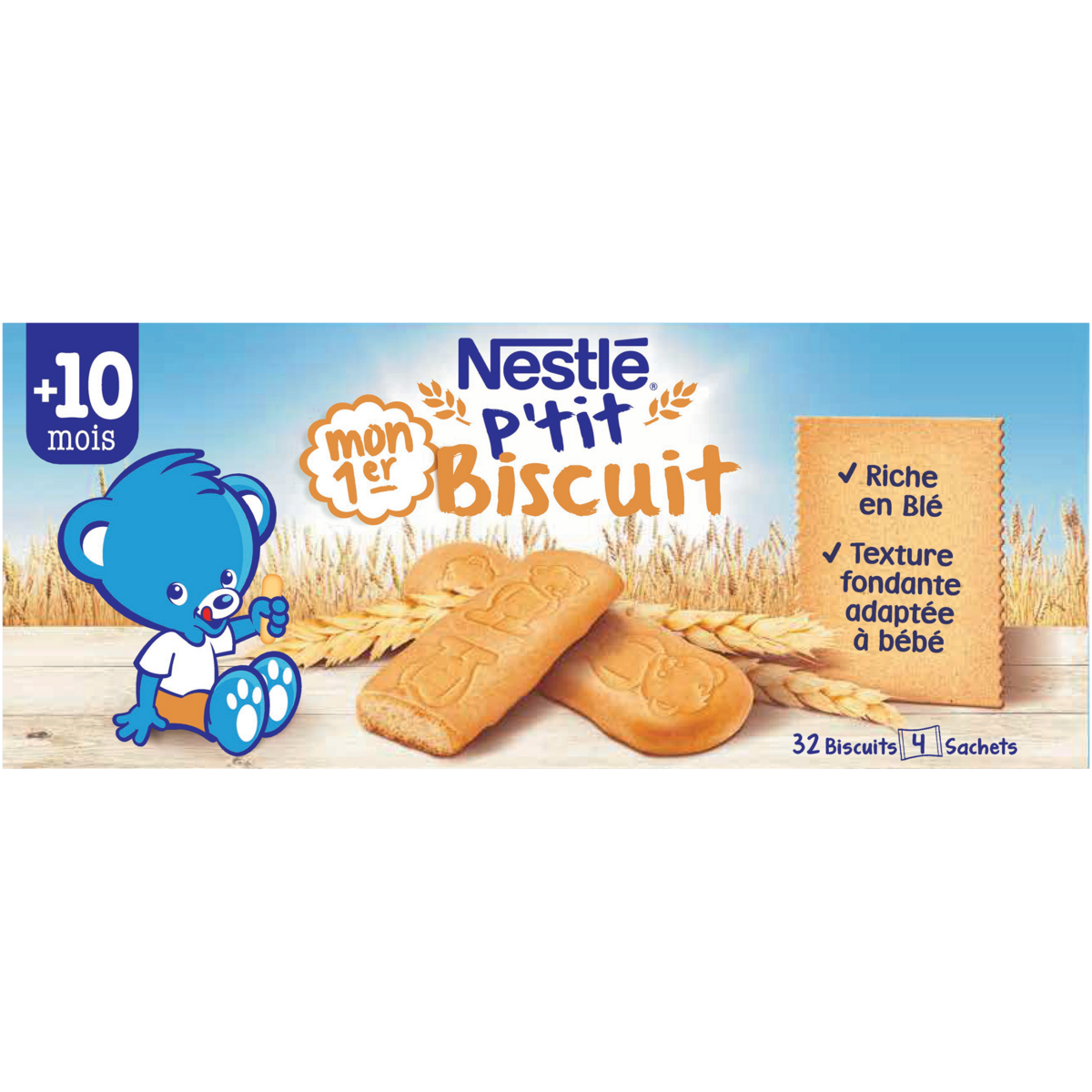 NESTLE Mon 1er p'tit biscuit dès 10 mois 180g