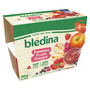 BLEDINA Petit pot dessert pommes et fruits rouges dès 8 mois 4x100g