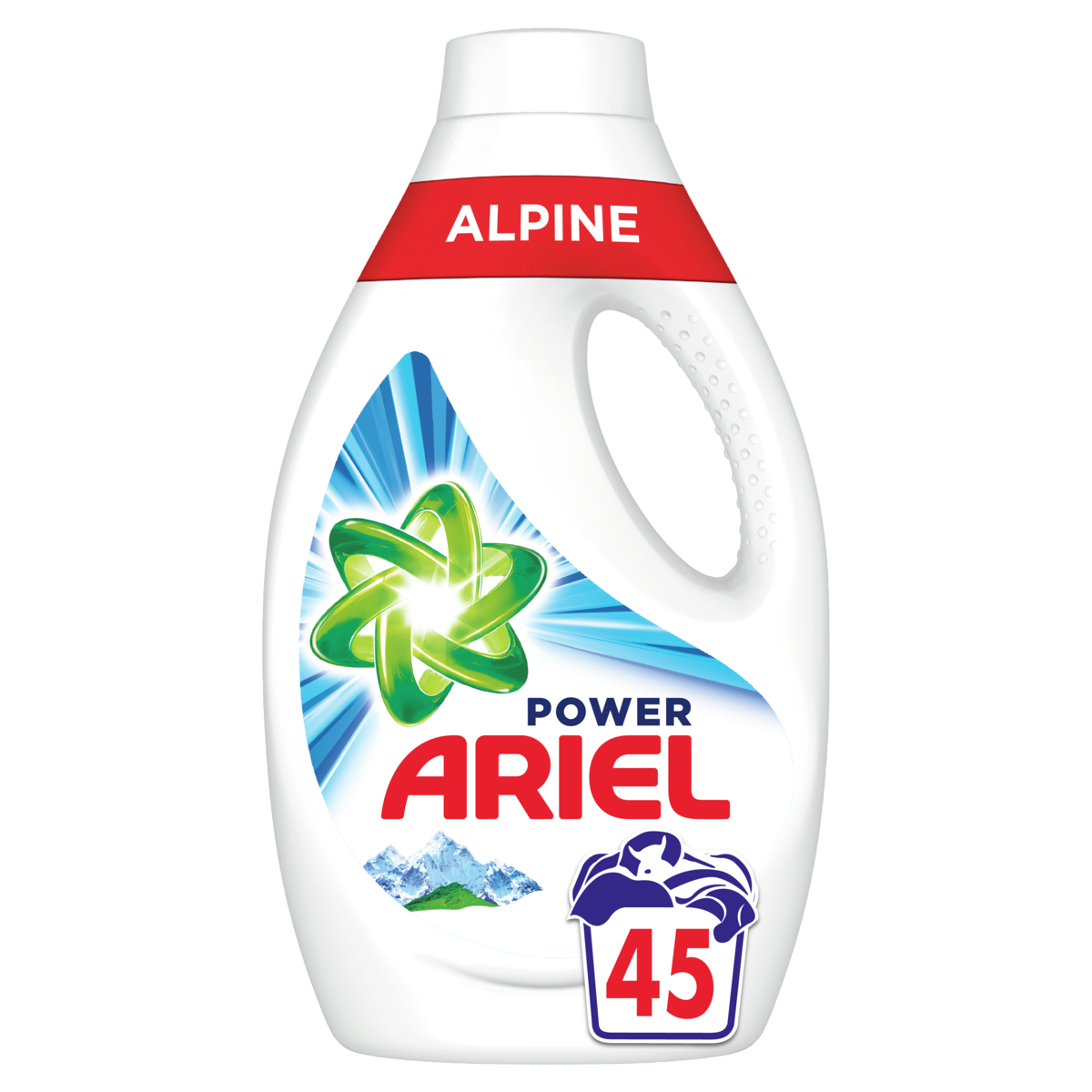 ARIEL Lessive liquide power alpine  45 lavages 2,475l