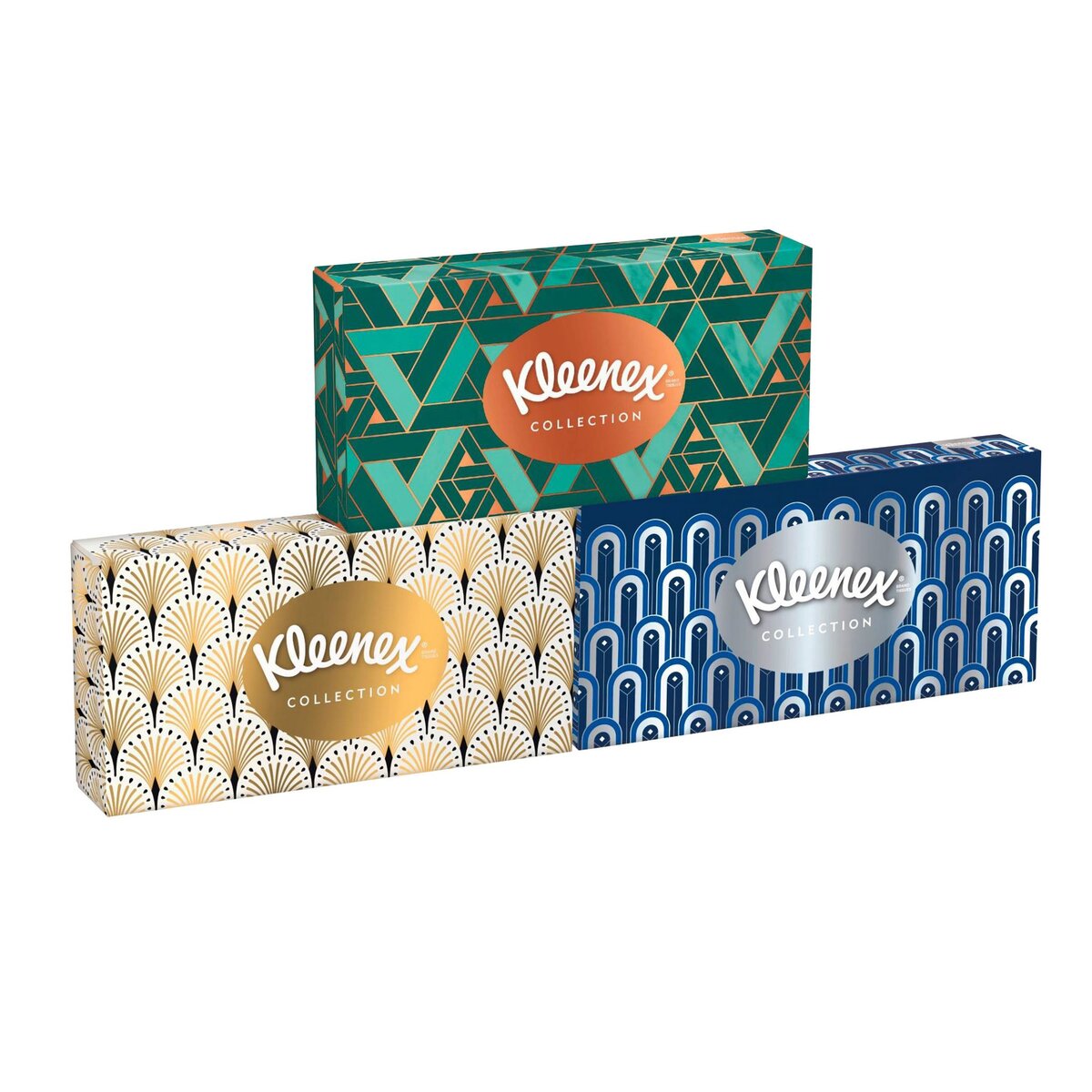 KLEENEX Boîtes de mouchoirs design 3x70 mouchoirs