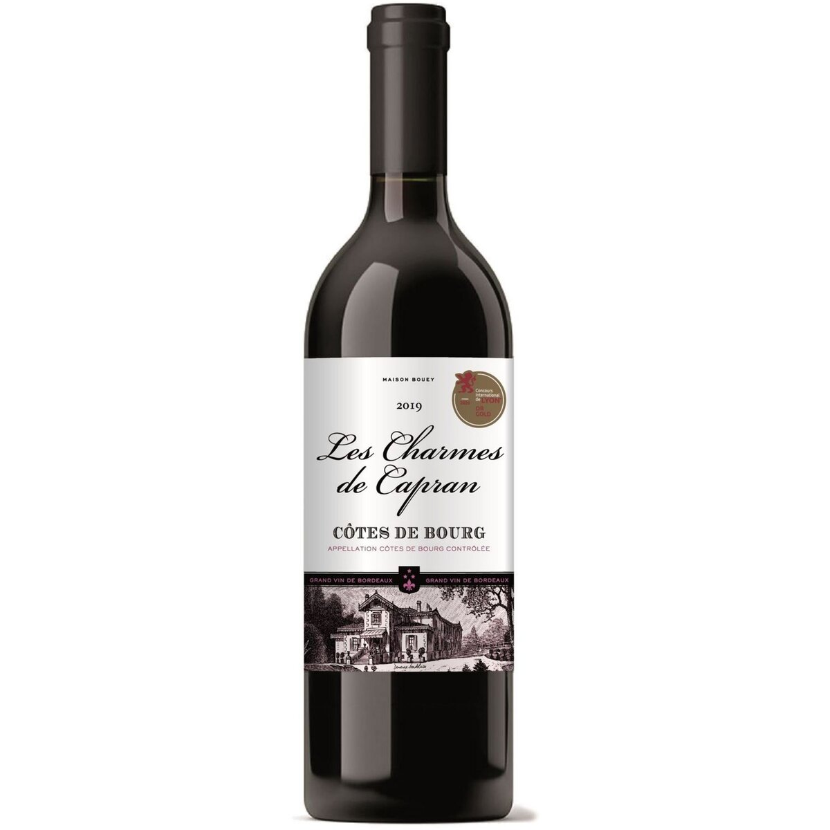 Vin rouge AOP Côtes de Bourg Les Charmes de Capran 75cl