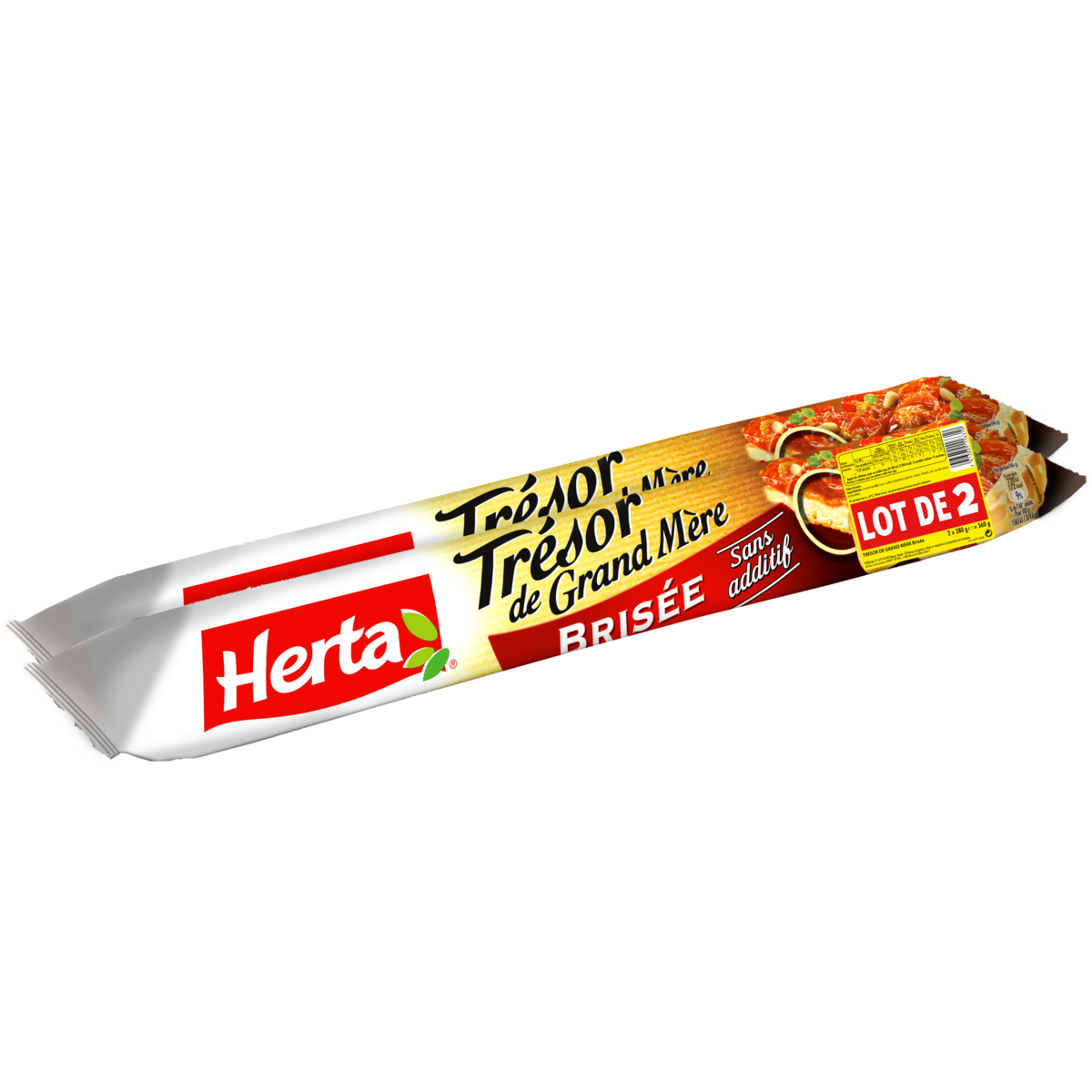 HERTA Trésor de grand mère Pâte brisée sans additif  2x280g