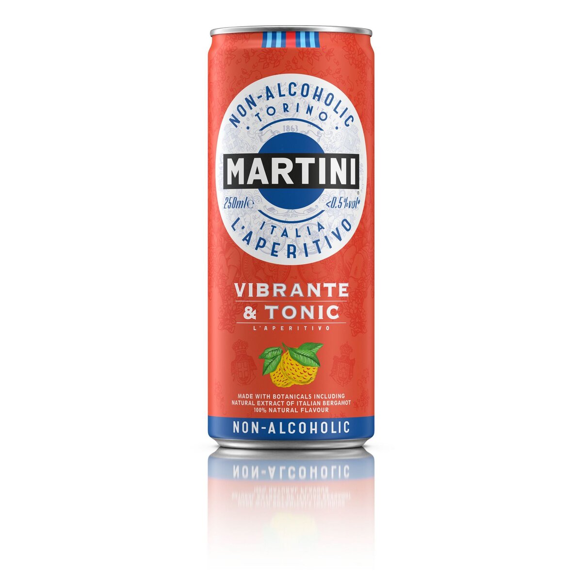 MARTINI Tonic apéritif Vibrante 0.45 boîte 25cl pas cher Auchan.fr