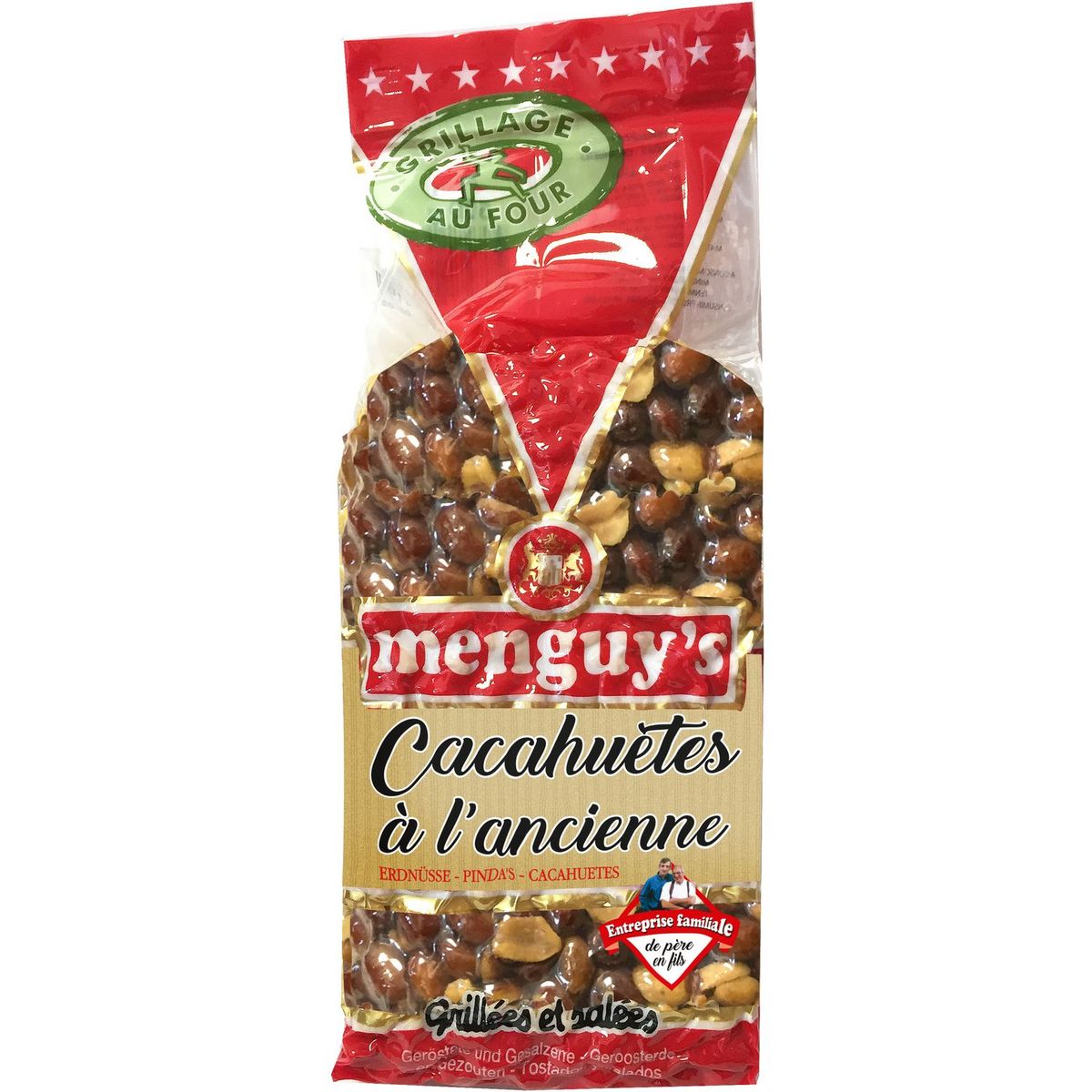 MENGUY'S Cacahuètes à l'ancienne grillées et salées 390g