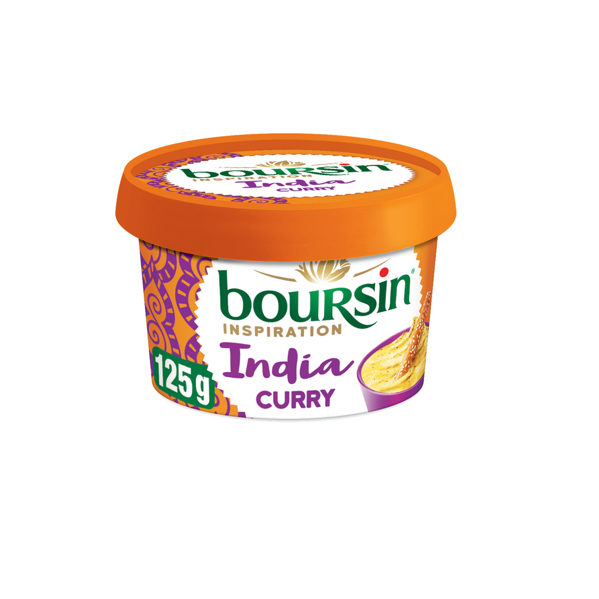 BOURSIN Fromage à tartiner inspiration india curry 125g