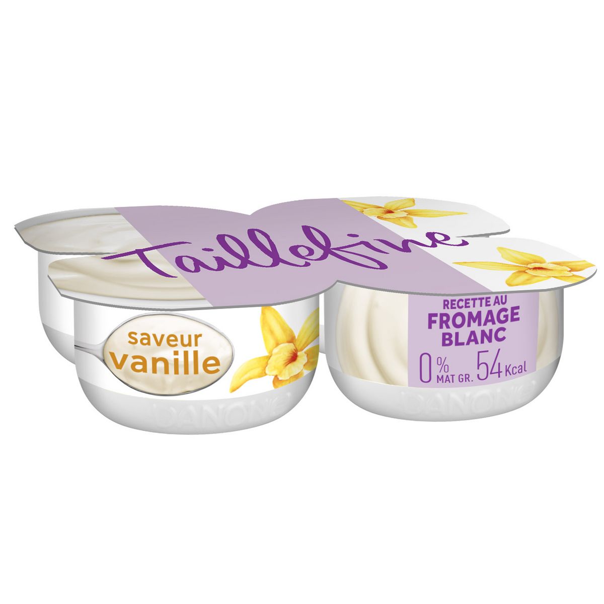 TAILLEFINE Fromage blanc à la vanille 0% MG 4x120g
