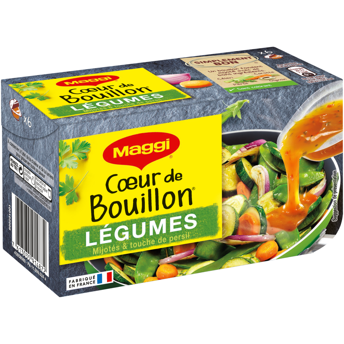 MAGGI Coeur de bouillon aux légumes 6 portions 132g