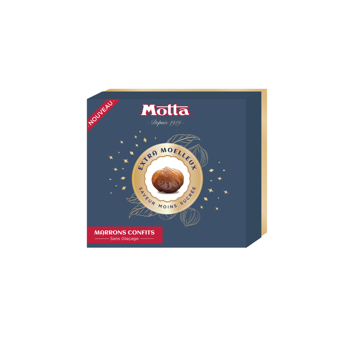 MOTTA Boite de marrons confits sans glaçage 180g