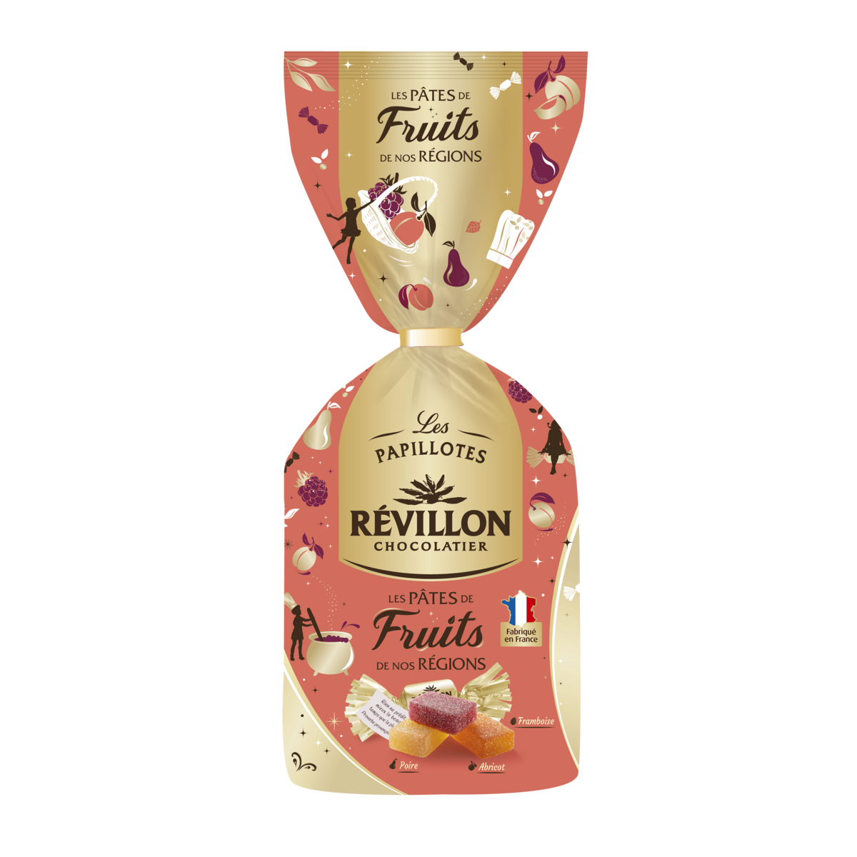 REVILLON CHOCOLATIER Les Papillotes Assortiment de pâtes de fruits 405g
