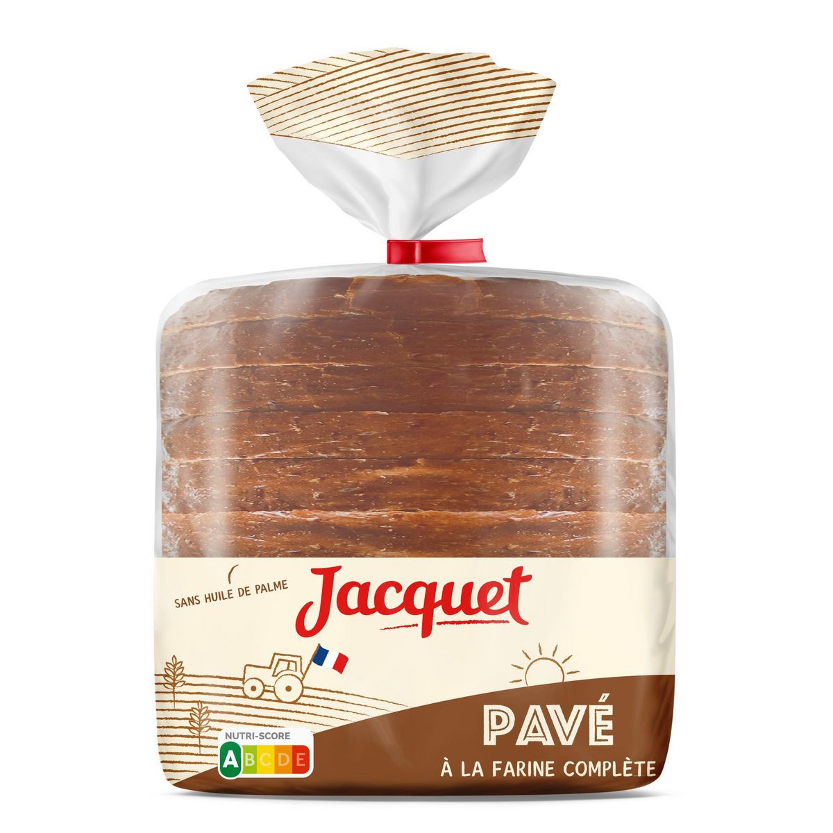 JACQUET Pavé à la farine complète 350g
