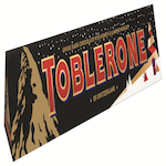 TOBLERONE Barre de chocolat noir avec nougat au miel et aux amandes 360g