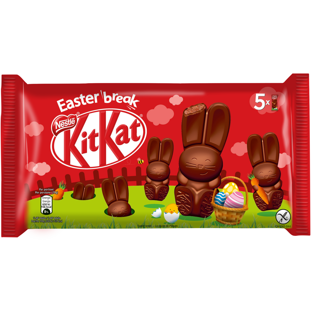 KIT KAT Lapins en chocolat 5x29g