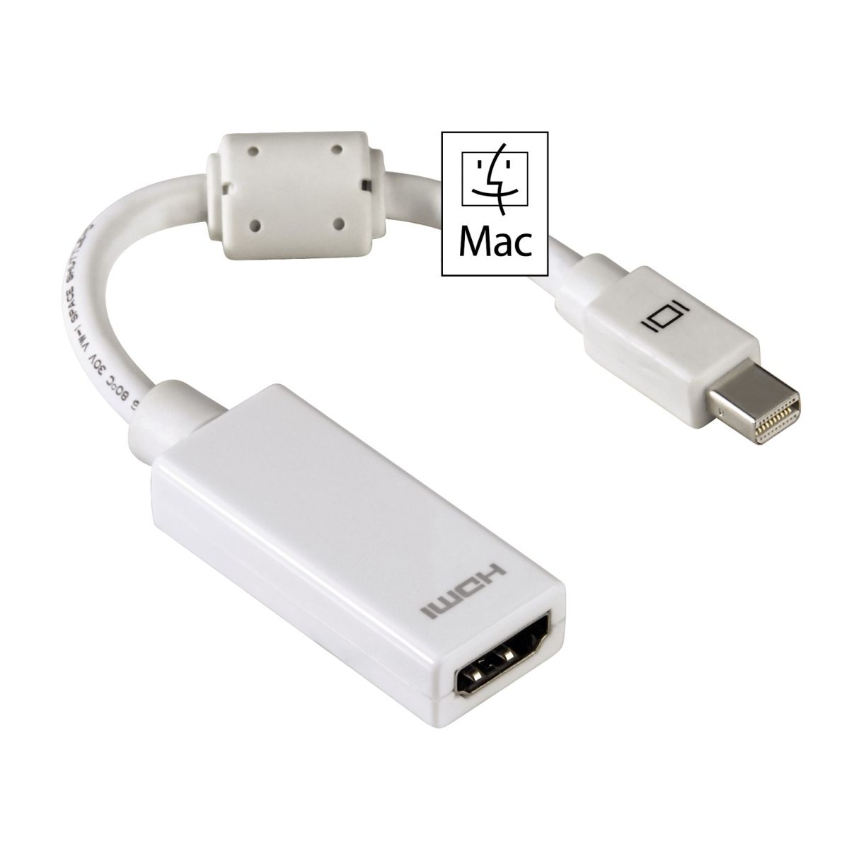 Voir la diapositive 2 : HAMA Adaptateur Mini DisPlay Port HDMI - Blanc