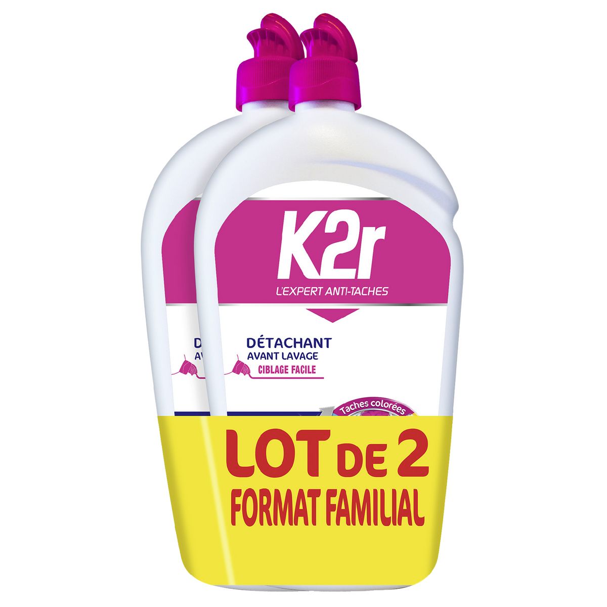 K2R Gel détachant avant lavage ciblage facile 2x750ml