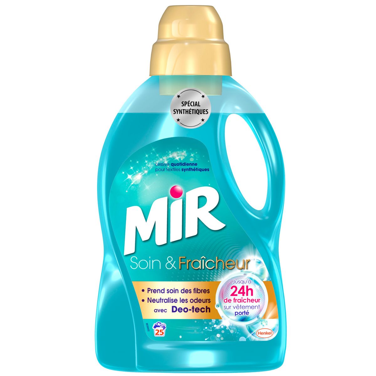 MIR Lessive liquide soin et fraicheur spécial synthétique  25 lavages 1,5l