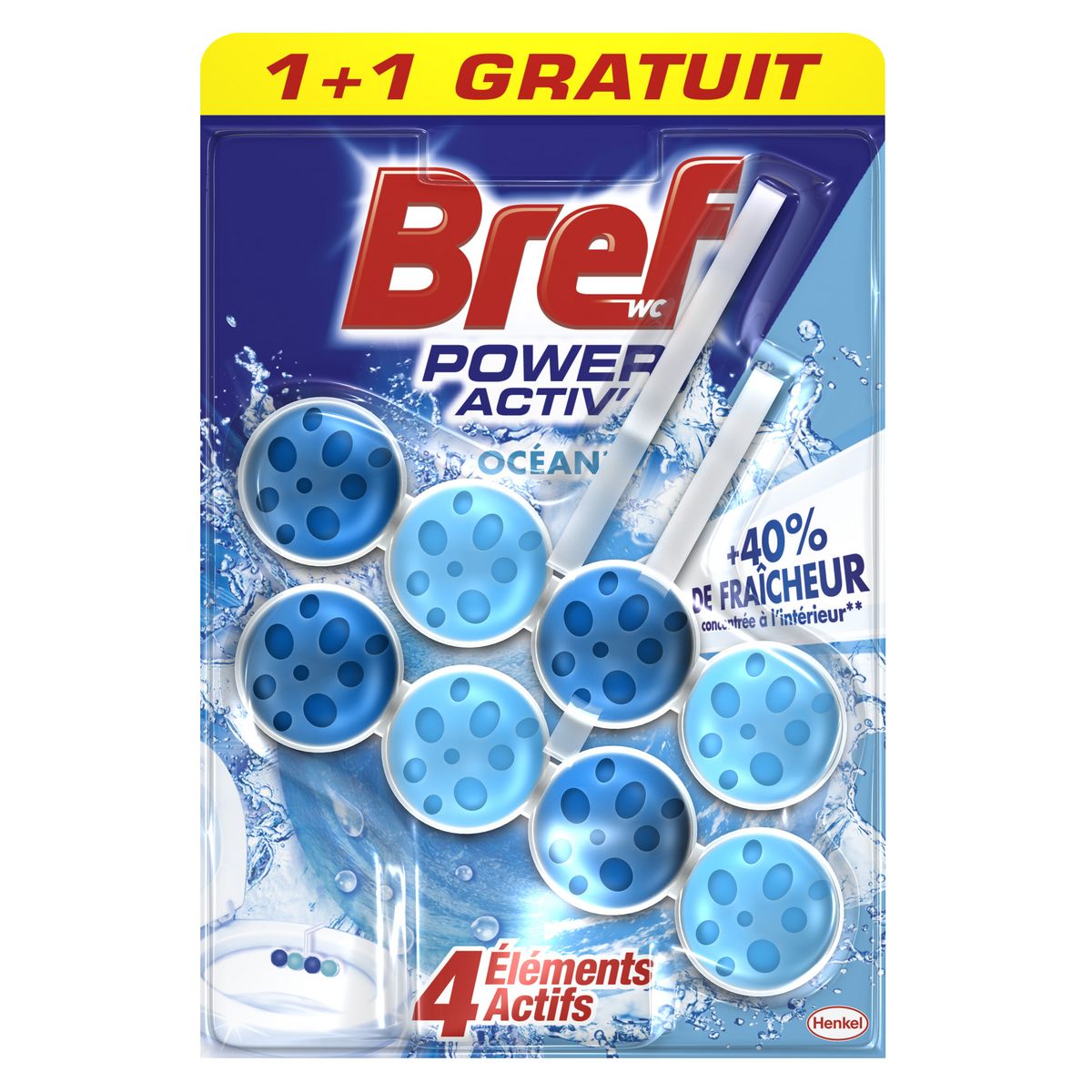 BREF Bloc WC Power Activ' Océan  50g +50g offert