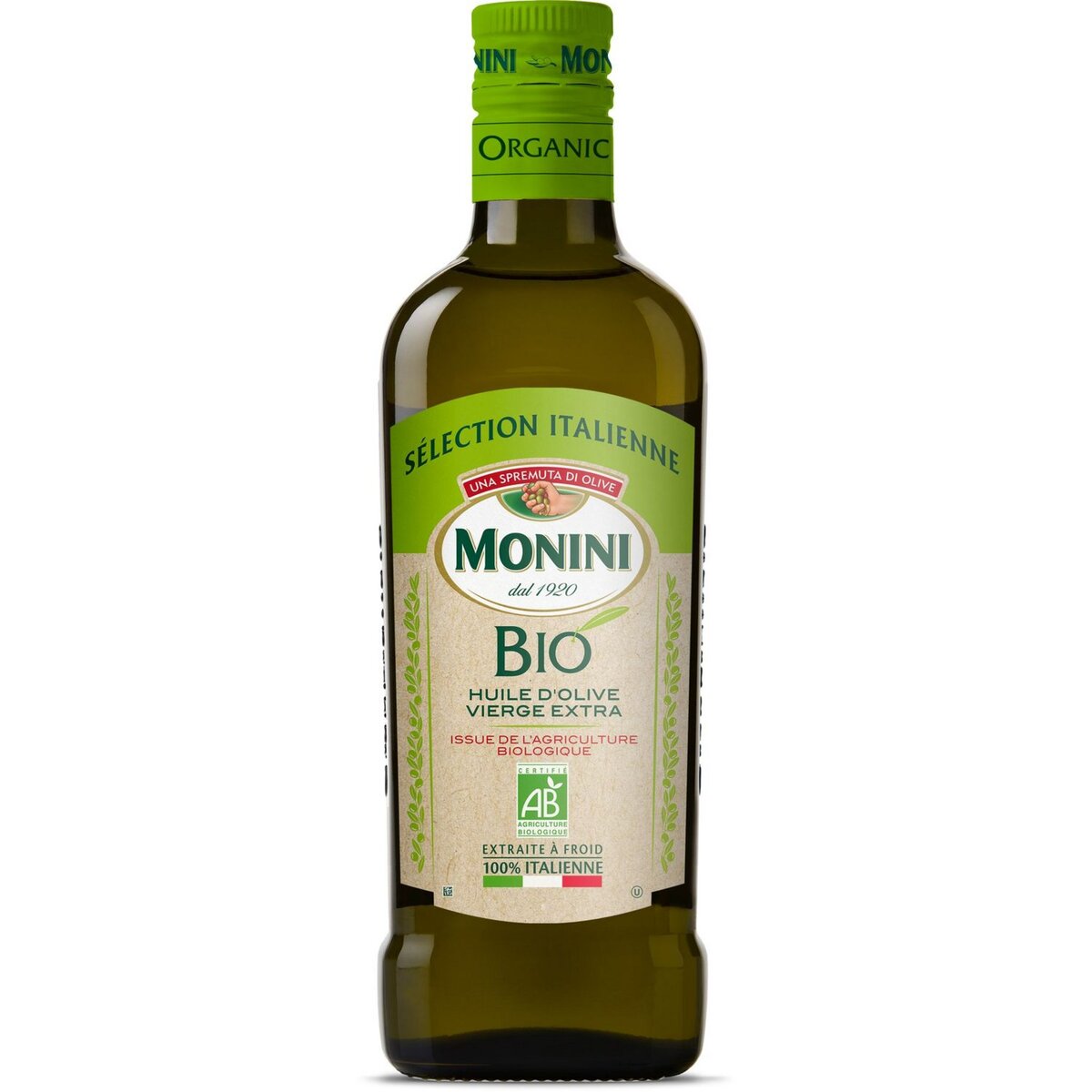 MONINI Huile d'olive 100% italienne bio 50cl