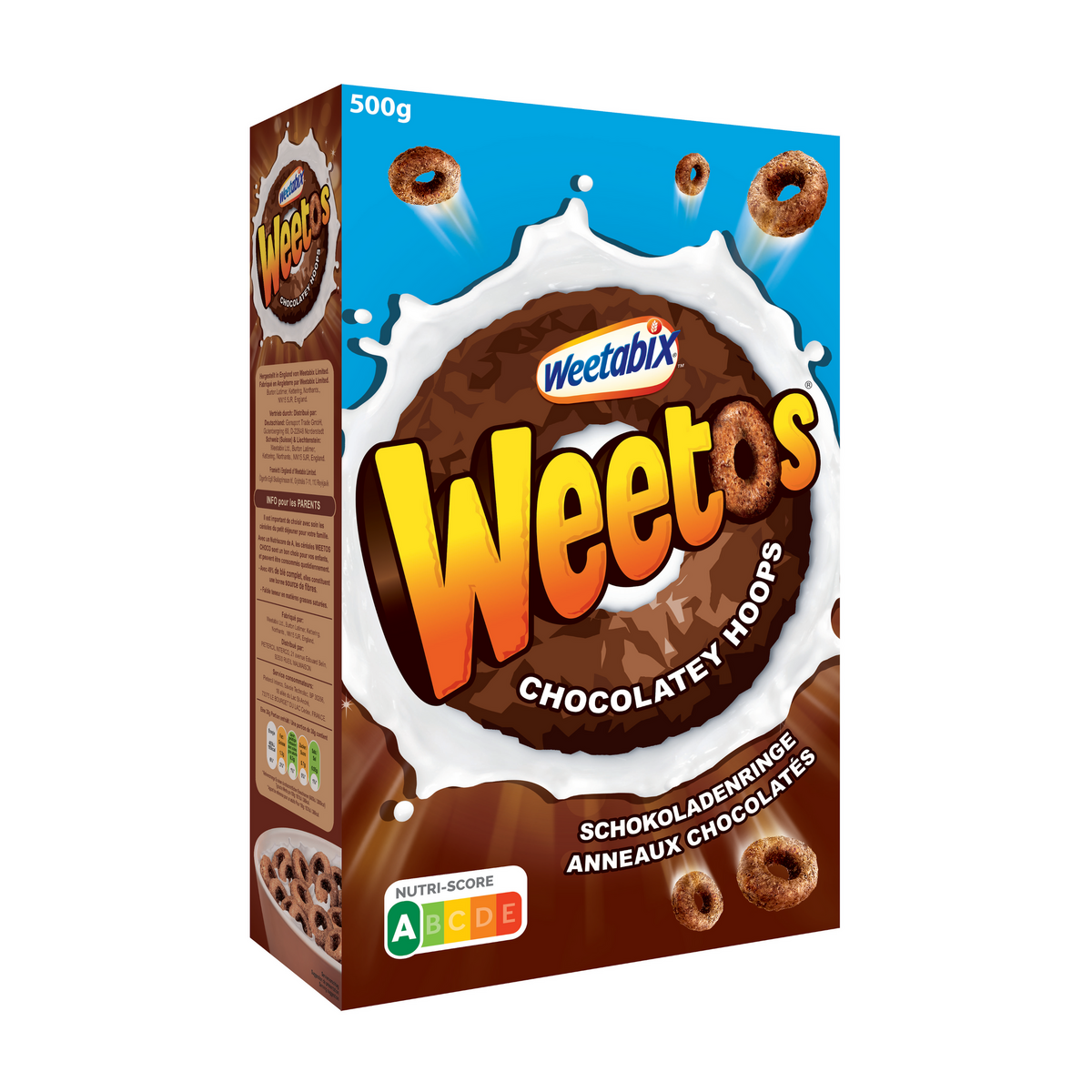 WEETABIX Céréales Weetos anneaux chocolatés 500g
