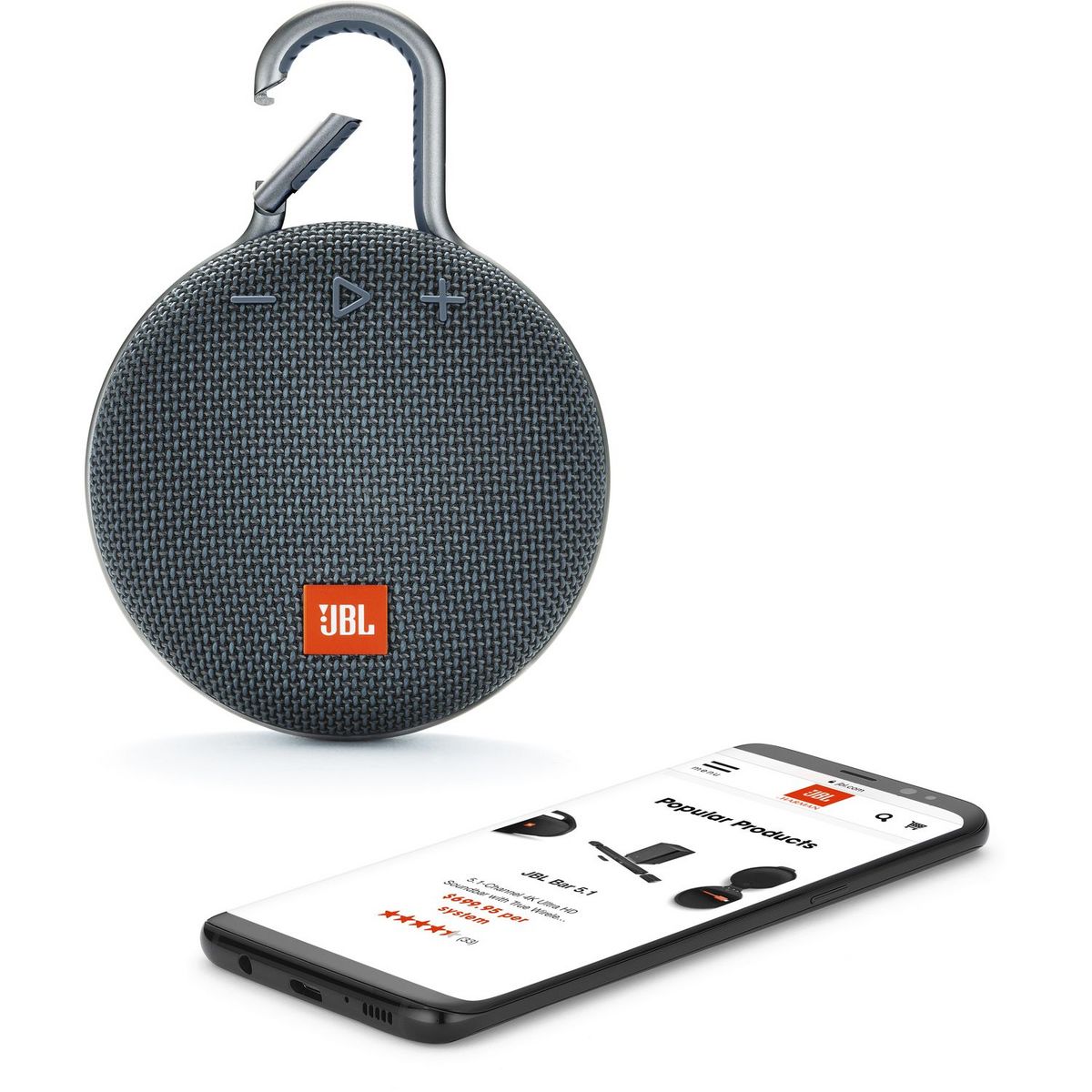 JBL Enceinte portable Bluetooth étanche - Clip 3 - Bleu