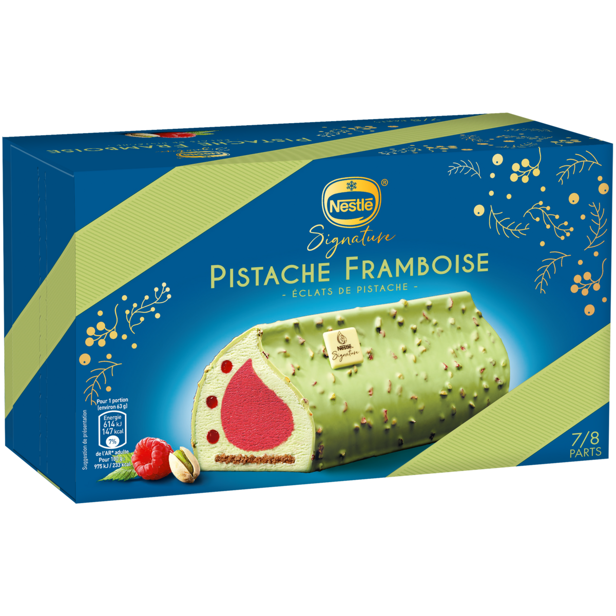 NESTLE Bûche glacée pistache framboise 7-8 parts 511g