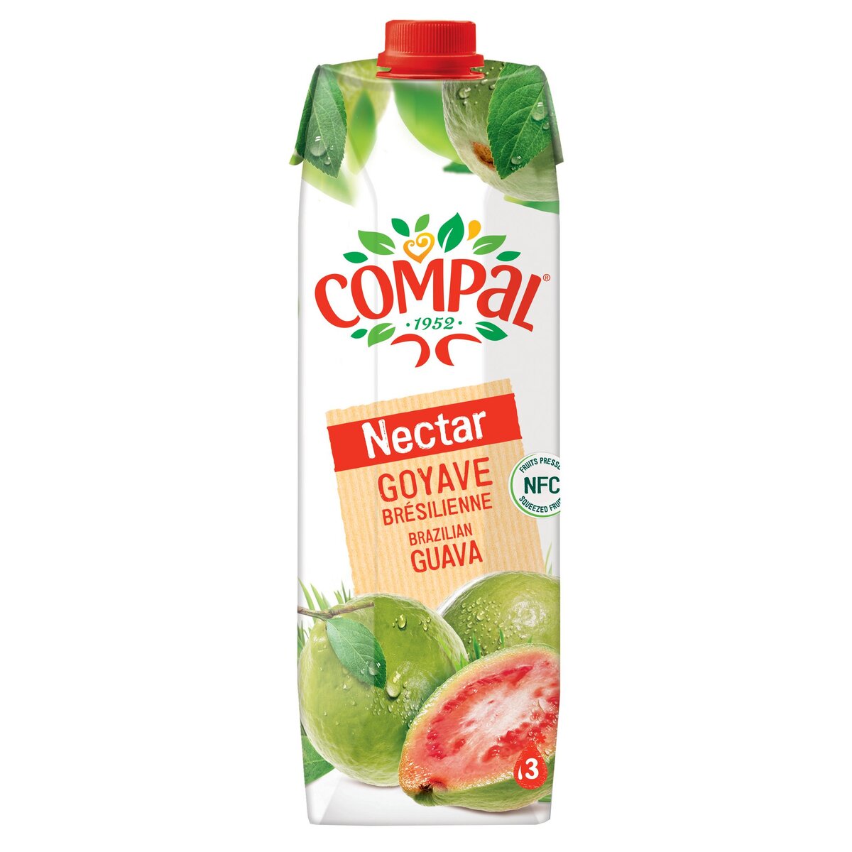 COMPAL Nectar goyave du Brésil brick 1l