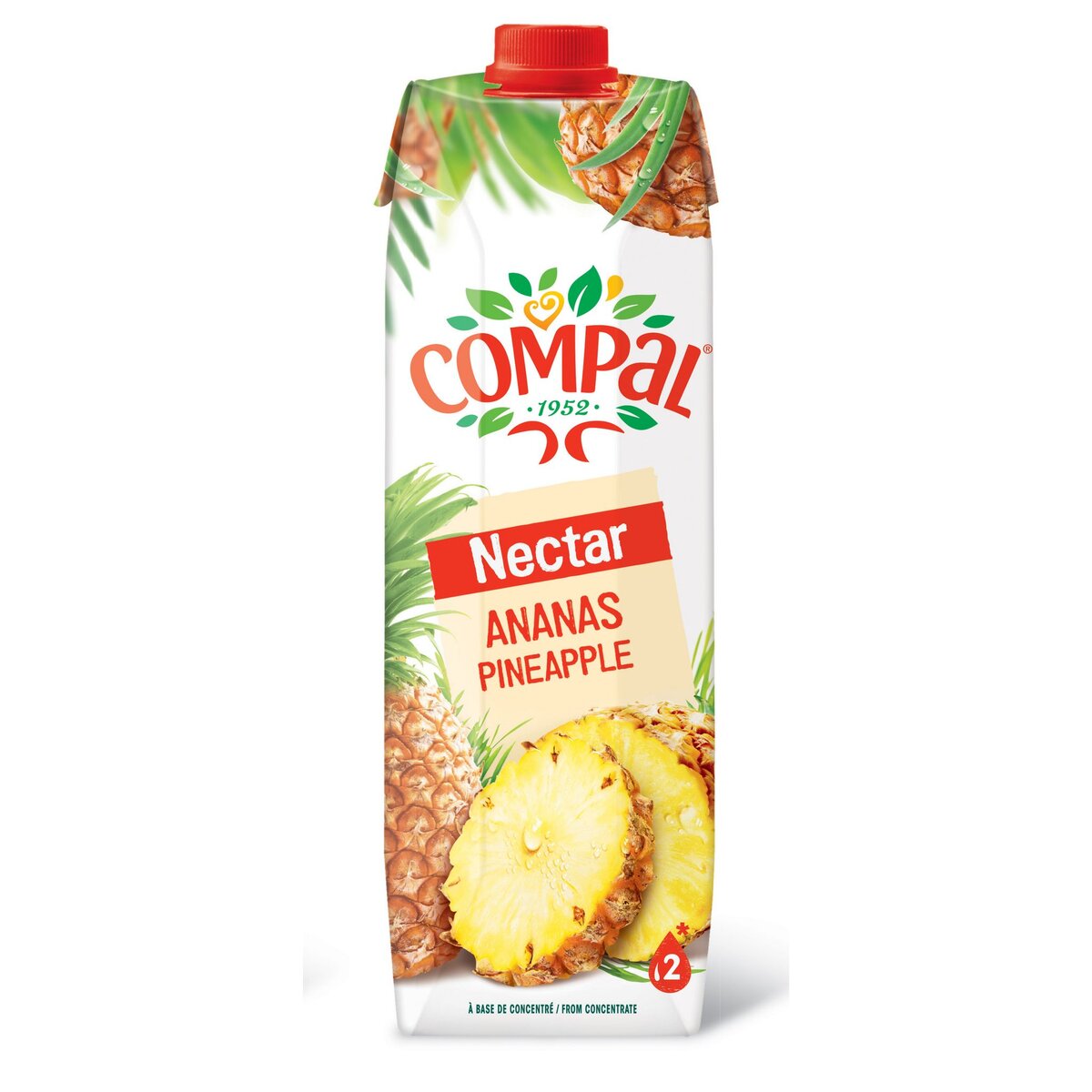 COMPAL Nectar d'ananas brick 1l