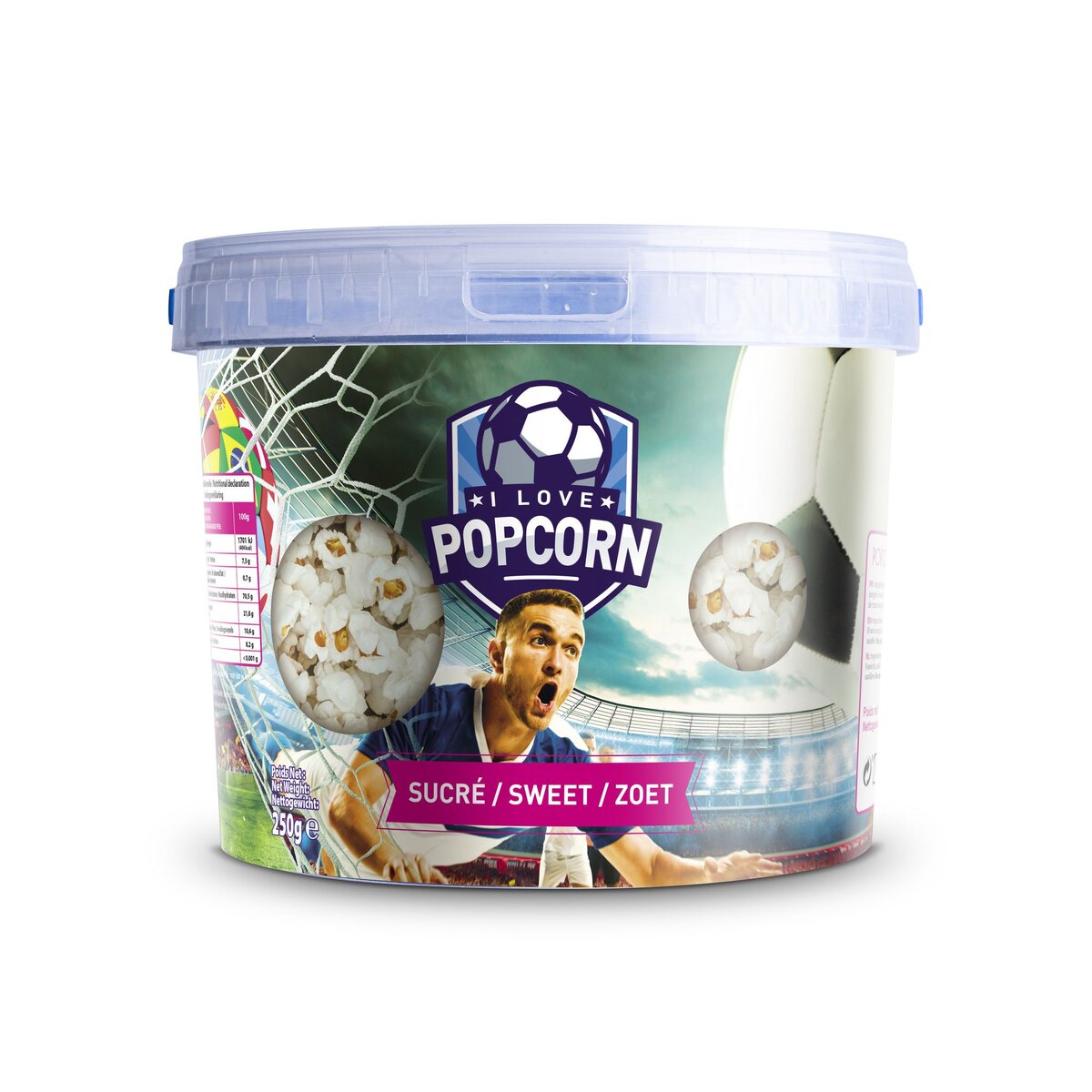 I LOVE POPCORN Popcorn sucré 250g