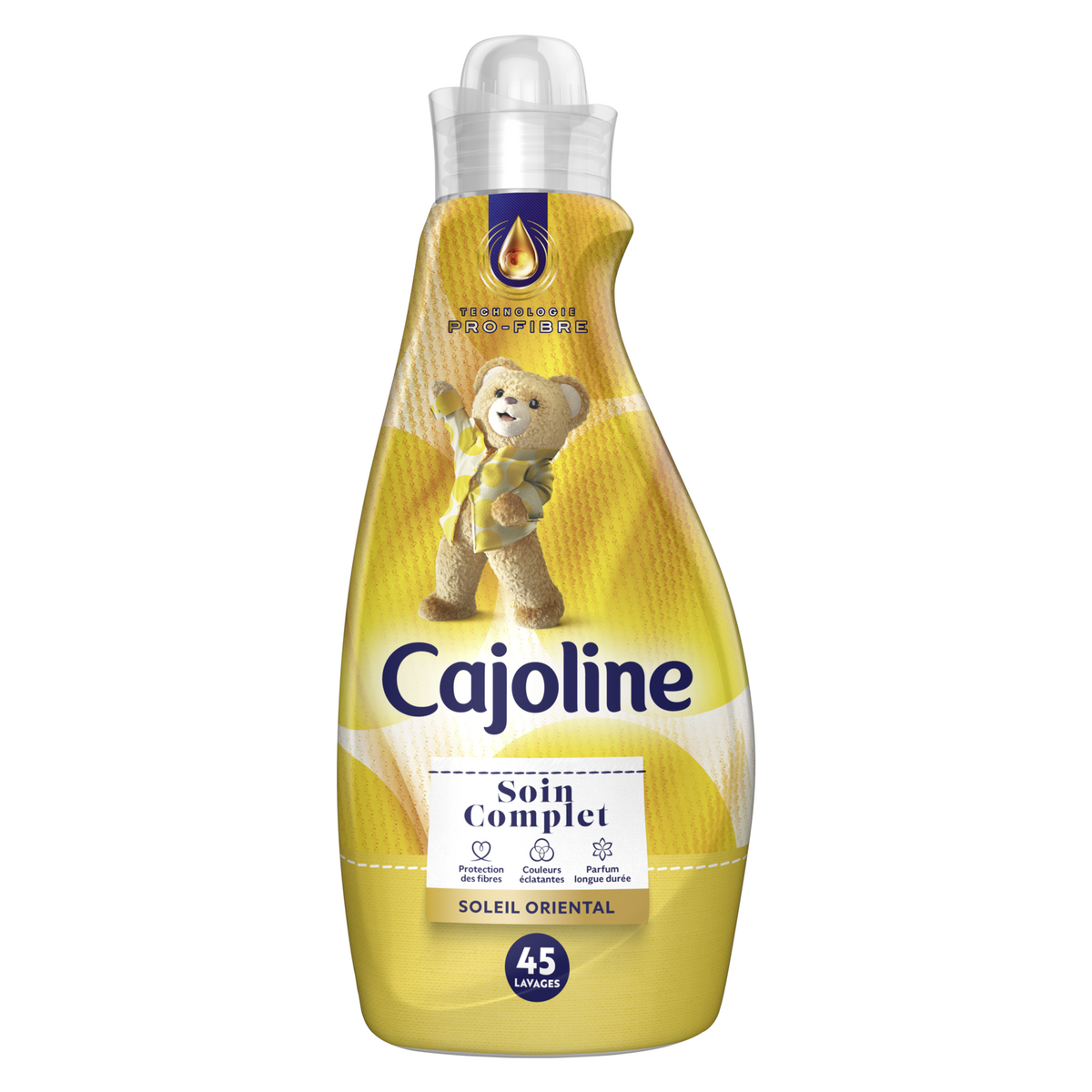 Cajoline Adoucissant Soin Complet Soleil Oriental 45 Lavages - 1125 ml