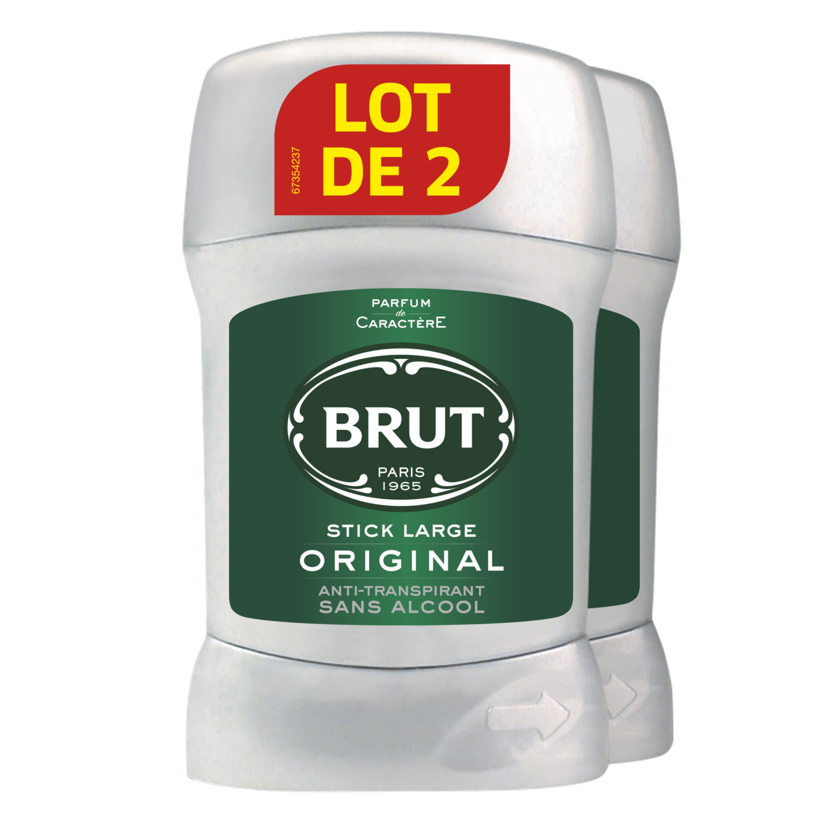 BRUT Original Déodorant stick homme 2x50ml