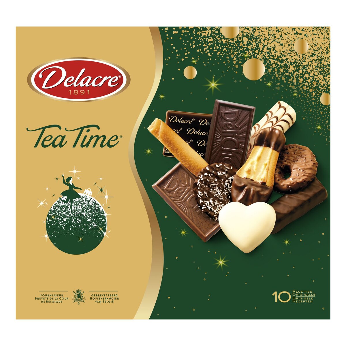 Assortiment de biscuits - Delacre - Tea Time - boîte 1 kg 
