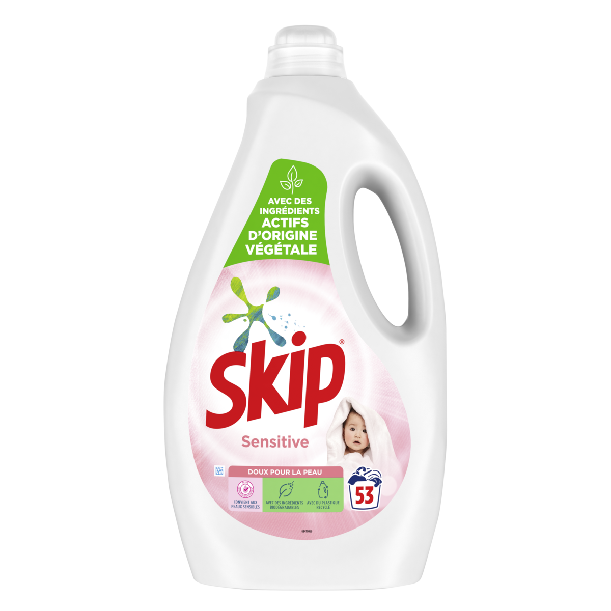 SKIP Lessive liquide sensitive 53 lavagaes 2,65l