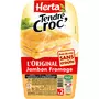 HERTA Tendre croc' l'original sans croûte au jambon et au fromage 2 pièces 210g