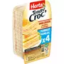HERTA Tendre Croc' croque monsieur sans croûte jambon fromage 4 pièces 400g