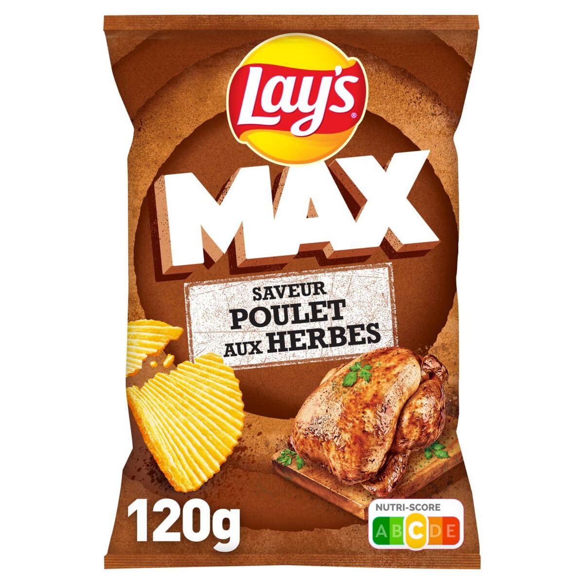 LAY'S Max chips saveur poulet aux herbes 120g