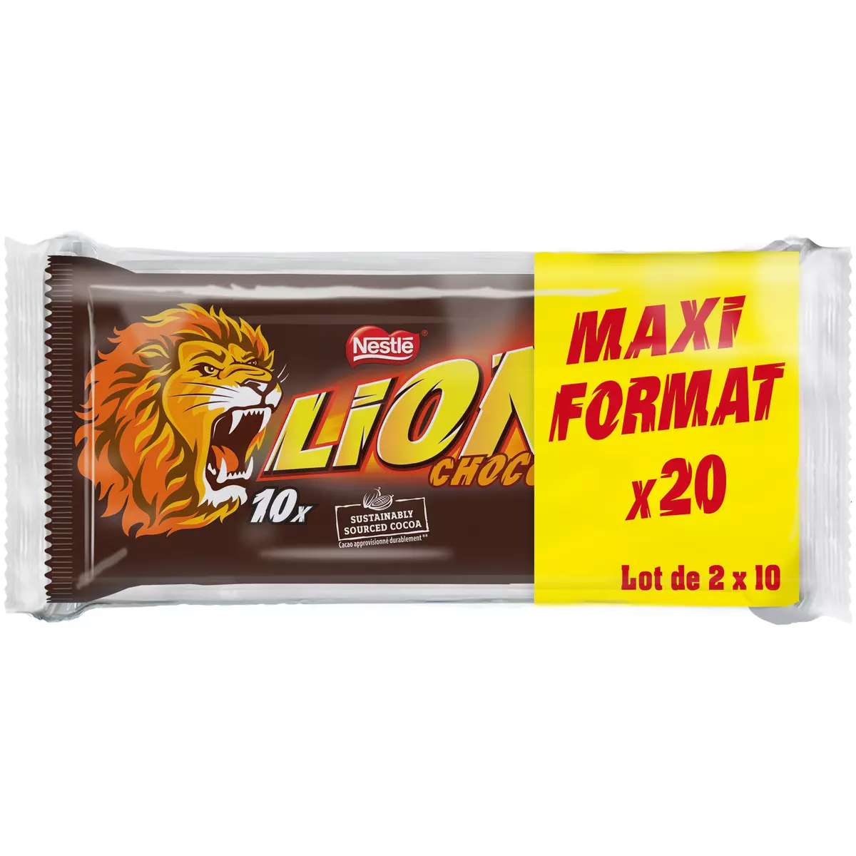 LION Barres chocolatées et céréales 20 barres 840g