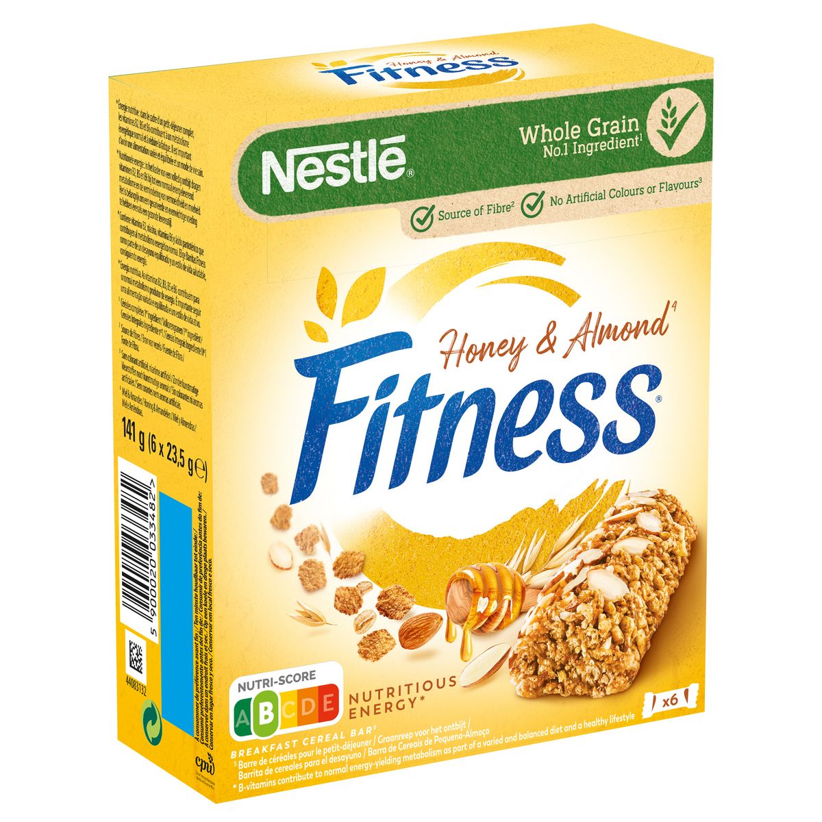 NESTLE Fitness Barres de céréales miel et amandes 6 pièces 141g